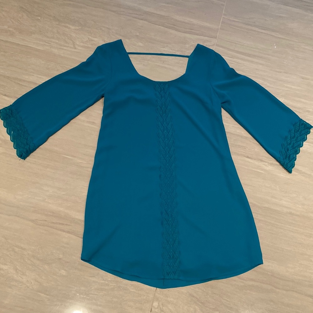 ASTR Teal Shift Dress